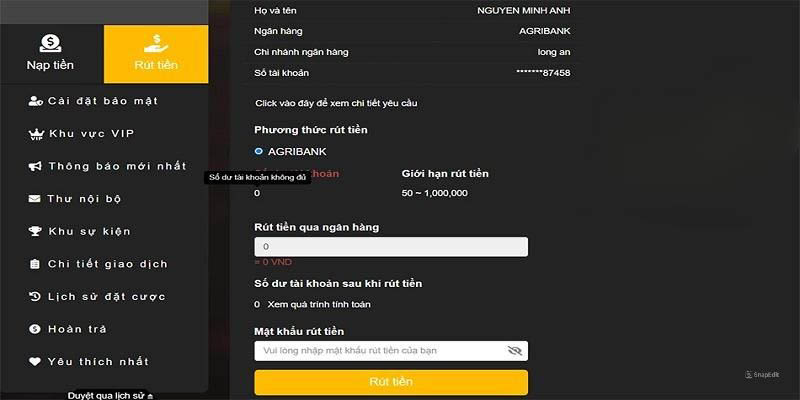 Rút tiền 789Win cần hội viên đáp ứng vài yêu cầu