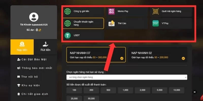 Nạp tiền 789Win cùng những cách được tổng hợp chi tiết